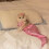 Costume de queue de poisson pour chat 1010 cm 3,943,94 po Rose 3