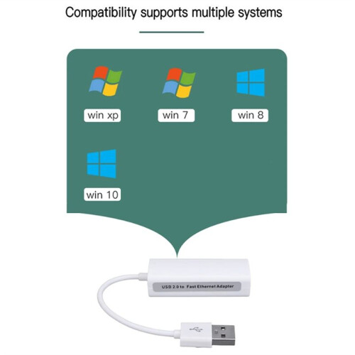 Network Card USB Type-C to Rj45 100M Driver-Free Network Card Converter Network Cable Adapter Ethernet Adapter A 1