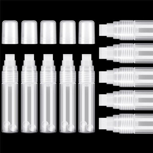 10 Pack Paint Pens 15 mm White Empty Acrylic Permanent  Clear Acrylic Paint  Pens Refillable  Pen 1
