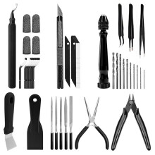 3D Printer Tools Kit Essential,3D Printing Tools Kit,3D-Skrivartillbehör,Gradningsverktyg,Trådskärare,Borr,Skrapa