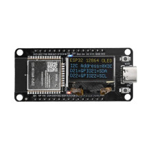 Scheda di Sviluppo ESP32 ESP-WROOM-32D WIFI  CH340 con Schermo OLED da 0,96 Pollici, Display Giallo Blu, Tipo C