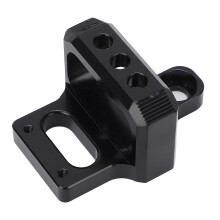 Supporto staffa montaggio valvola elettromagnetica di controllo boost a 3 vie in lega di alluminio nera
