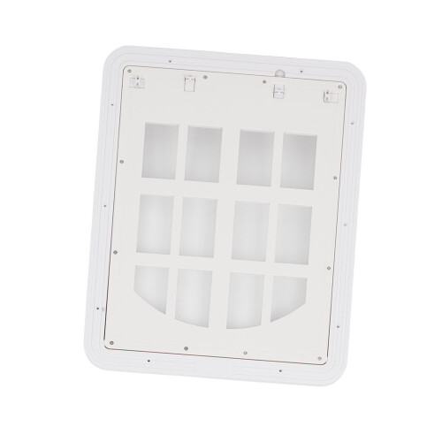 Pet Screen Door Breathable & Bite Resistant, White L, Easy Access