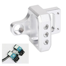Aluminium-3-Port-Solenoid-Montagehalterung Silber