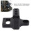 Aluminiumlegierung 3-Wege-Boost-Controller Magnetventil Befestigungsbracket Schwarz 6