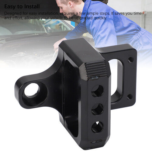Aluminiumlegierung 3-Wege-Boost-Controller Magnetventil Befestigungsbracket Schwarz 2