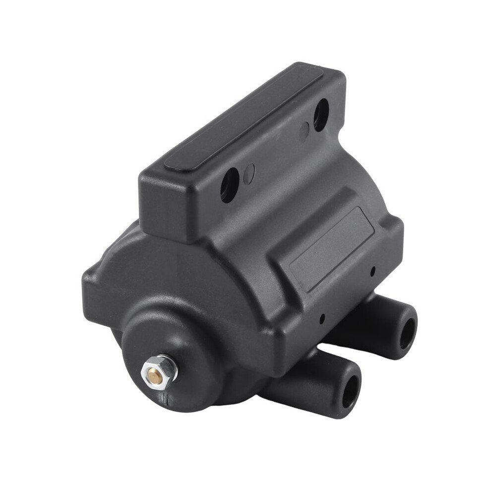 Dual Fire Twin Power Ignition Coil For Sportster Twin Dyna Softail Fat Boy Flstf Low Rider Fxs Black 6134130633624