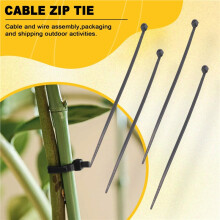 1000 Pcs Black nylon Cable Zip Tie Fasten Wrap 95mm x 2mm