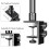 C Tripod Clamp Desk Mount Light Stand with 1/4In   Table Fixture Adjustable Camera Tabletop Bracket Stand 4