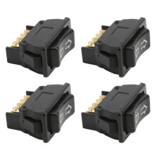 4PCS 5Pin Power Window  Car Universal Glass Lift Drive Switches with Green Light DC12V 24V Car Window