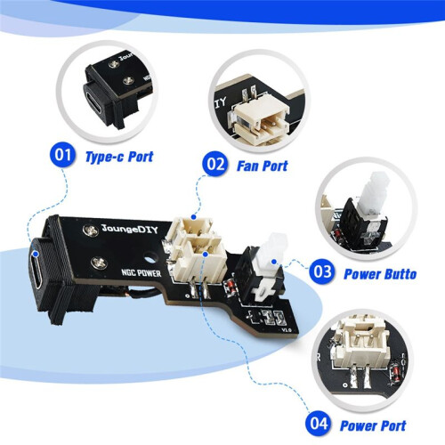 For NGC GameCube Power Adapter New Type-C Interface Dedicated PSU Power Supply for NGC Game Console DOL-001/101 1