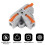 10Pcs Compact Wire Conductor Connector, T-Shape Lever Nut Wire Connector, Quick Splitter 3 Way Electrical Connectors 4