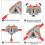 10Pcs Compact Wire Conductor Connector, T-Shape Lever Nut Wire Connector, Quick Splitter 3 Way Electrical Connectors 3