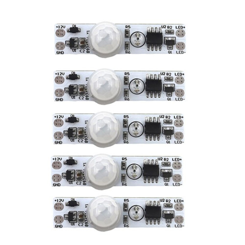 5PCS  5-24V 12V PIR Motion Sensor  Module Human Movement Sensor Detector Controller  Module