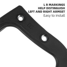 Braccioli per Sedie da Ufficio, Sedie da Gioco, Braccioli Fissi In Plastica, Accessori per Sedie