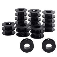 20 Bobines Vides, 2,1 X 0,7 Pouces, Bobines de Fil en Plastique, Bobines de Ruban, Bobines D'Artisanat Noires, Bobines de Fil, Bobines de Tissage