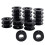 20pcs Empty Spools, 2.1x0.7 Inch Plastic Thread Spools Ribbon Spools Black  Spools Wire Spool Weaving Bobbins 1