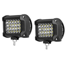 2Pcs Car 12V 24V Headlight 72W Light Bar Work Light Spotlight 4Inch LED Light Bar Fog Lamp for Truck Tractor Boat SUV