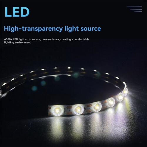 For  A1/A1  Light Bamboo LED Strip 6500K 24V 3D Printer Light Strip Printer Accessories 480mm 2