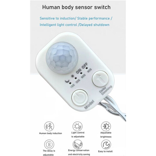 5V-24V USB  Body Infrared PIR Motion Sensor  Human Motion Sensor Detector  for LED Light Strip USB 1