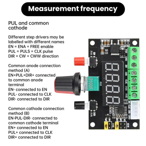 12V 24V Stepper Motor Driver Controller Speed Regulator PWM Pulse Signal Generator Module with LED Display 2