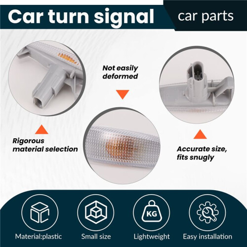 Side Indicator Turn Signal Light Pair for  Lancer Mirage RVR 2008-2017 8351A047 1