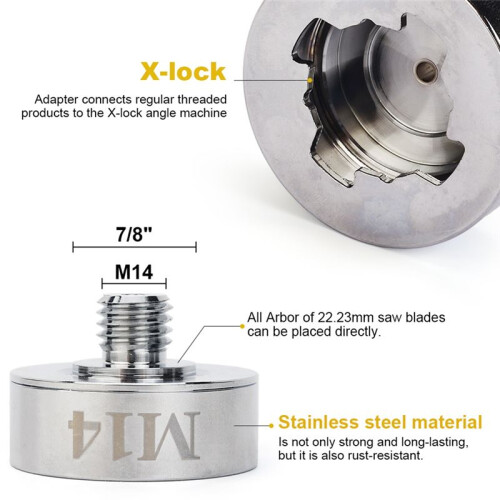 Adapter for X LOCK to M14 Thread Apply to Cut Blade Disc Diamond Core Drill Bit XLOCK Adapter Universal Adapter 2
