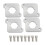 Aluminum Coilpack Adapter Plates for 1.8T to 2.0TFSI, Silver, 8.5*6.4cm 2