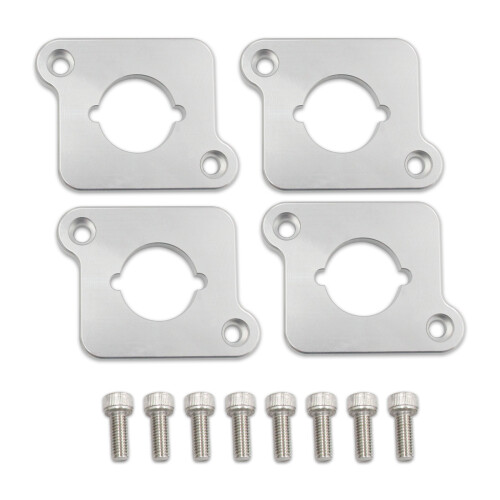 Aluminum Coilpack Adapter Plates for 1.8T to 2.0TFSI, Silver, 8.5*6.4cm 1