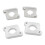 Aluminum Coilpack Adapter Plates for 1.8T to 2.0TFSI, Silver, 8.5*6.4cm 3