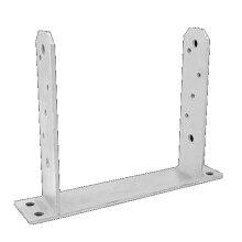 Domax PST U-Pfostenträger für Beton feuerverzinkt 200 x 200 x 5 mm 1 Stück