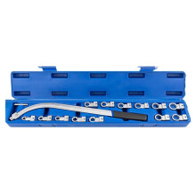 CR-V Juego de llaves para tensor de polea guía, 5 piezas, 450 mm, plateado