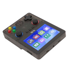 Console retrò portatile nero trasparente da 32 GB da 3,5 pollici