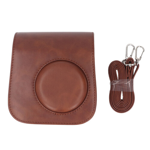 Funda de cuero PU marrón para Mini SE 7 Plus 2