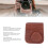 Funda de cuero PU marrón para Mini SE 7 Plus 6