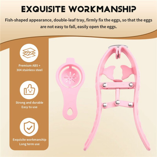 Egg Cracker Egg Opener Automatic Egg Cracker Simple Egg Shell Cutter Egg Shell Cutter Egg Separator Kitchen Gadgets D 2