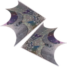 TopPer Porta A Forma di Ragnatela, Decorazione da Parete per Porta, Cartello Angolare per Porta di Halloween, Decorazione da Parete per Finestra In