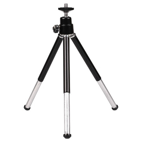 Portable Tripod Adjustable  Tripod Aluminum Alloy for  Camera Projector Black 2
