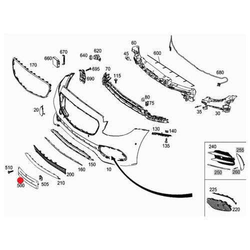 Car Front Bumper License Number Plate A2138802400 for - MB E-Class W213 2017-2023 Front License Plate Frame 2