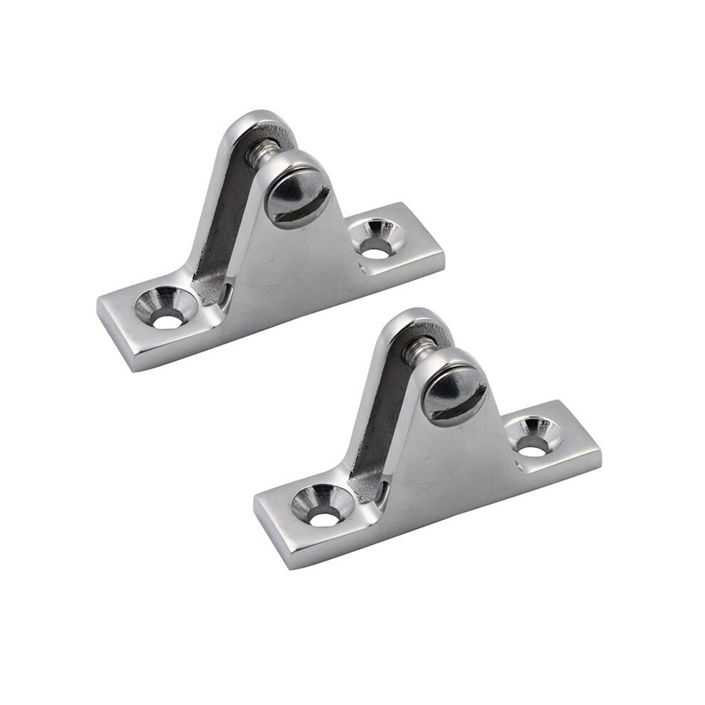 2 Pieces 316 Stainless Steel Deck Bimini Side Mount Hinge 60Mm Mirror Marine Boat Sailing Hardware Deck Hinge 6031075746795