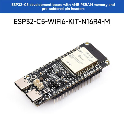 Waveshare ESP32-C5 Microcontroller Dual WiFi Development Board 240MHz Single-Core Processor Support  Zigbee Thread A 1
