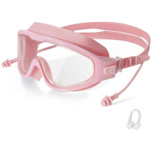 Swimming Goggles, Adult Wide Field of View Clear Swimming Goggles, Anti-Fog and Anti-Ultraviolet, Swimming Pool Goggles