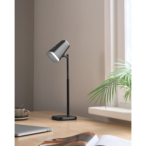 Beliani Wireless LED Table Lamp MUSCA with Dimmer Black 1
