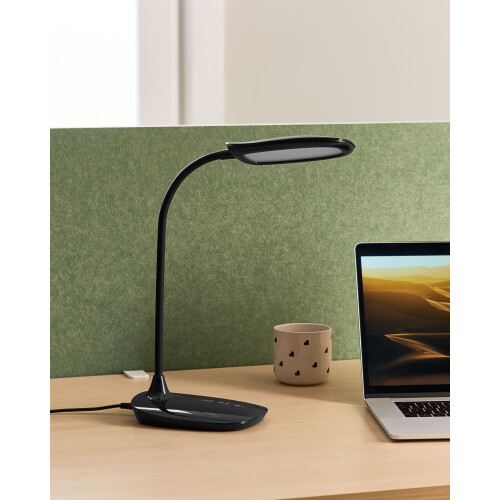 Beliani LED Desk Lamp HYDRA with Dimmer Black 1