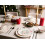 Beliani Set of 12 Dinnerware SAFFRON Porcelain White 2