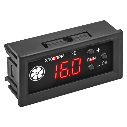 PWM Fan Temperature Controller Speed Controller LED Digital Display Temperature Speed Meter with Temperature Sensor 1