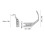 Single Left Toe Foot Set for Durkopp Adler 267/269 Models 2