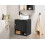 Beliani Wall Mounted Vanity Unit LIMERIA 45 cm Black 2