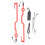 PVC-Motorradhelm-Licht, 2 x AA-Batterien 2