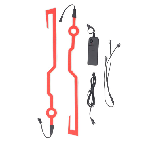 PVC-Motorradhelm-Licht, 2 x AA-Batterien 1